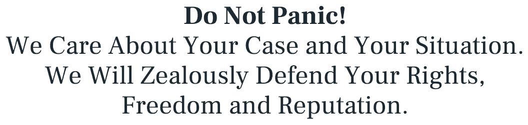 Do Not Panic! We Care About Your Case and Your Situation